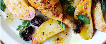 Roast Chicken with Potatoes and Olives