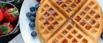 Gluten Free Vegan Belgian Waffles