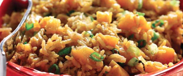 Basmati Rice with Cumin-Flavoured Squash