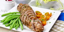 Pan Seared Orange & Rosemary Pork Tenderloin
