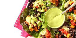 Mexican Salad Cups with Cilantro Lime Dressing