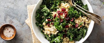 Warm Quinoa Salad with Apple and Kale
