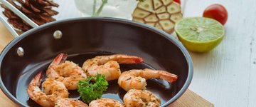 Kale Salad with Grilled Shrimp