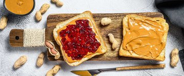 Traditional Peanut Butter and Jelly Sandwich