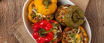 Beef & Bell Pepper Potato Skins
