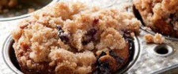 Blueberry Avocado & Lemon Streusel Muffins