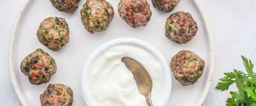Greek Meatballs w/ Pork Sausage
