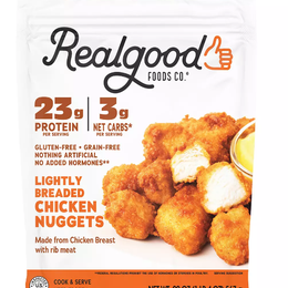 Realgood Foods Co. Frozen Gluten-Free Lightly Breaded Chicken Nuggets