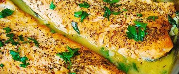 Trout with Garlic Lemon Butter Herb Sauce ( Copy )