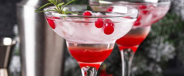 Sparkling Cranberry Kombucha Mocktail