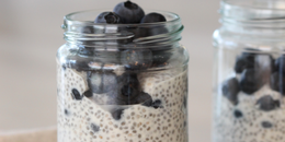 Blueberry & Chia Seed Breakfast Pudding Sugar FREE