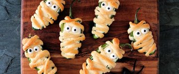 Baked Mummy Jalapeno Poppers