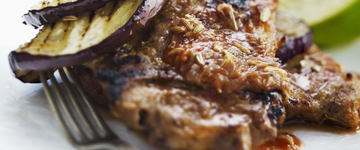 Pork Chops and Eggplant