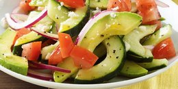 Cucumber, Tomato, Avocado & Feta Salad