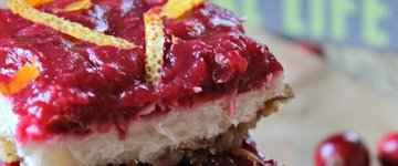 No Bake Cranberry Orange Bars