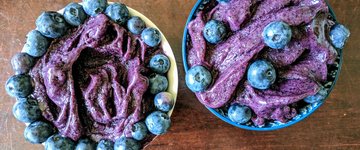 Blueberry Nice-Cream (WFPB, Vegan)