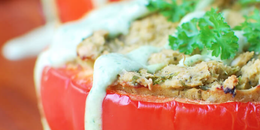 Falafel Stuffed Peppers