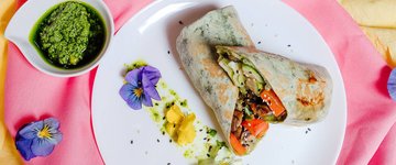 Curried Tofu Papaya Wraps