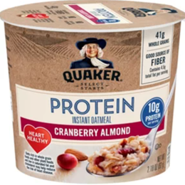 Quaker Select Starts Protein Cranberry Almond Instant Oatmeal Cup