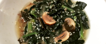 Miso Soup & Wilted Kale