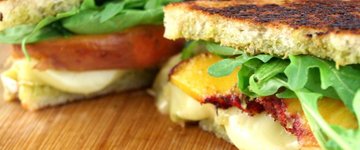 Peach Brie Panini