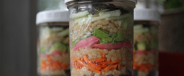 Deconstructed Sushi in a Jar