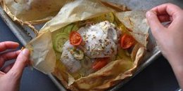 Lemon Garlic Chicken Parchment Packets
