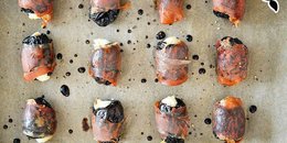 Prosciutto wrapped Stuffed Prunes