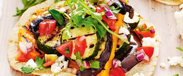 Grilled Vegetable Tostadas