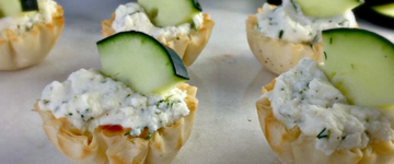 Cucumber Dill Ricotta Cups