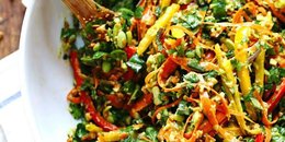 Chopped Thai Salad with Sesame Garlic Dressing