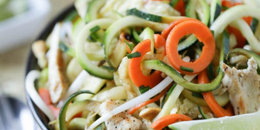 Zucchini Noodle Healthy Pad Thai