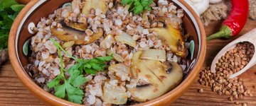 Mushroom Stew with Buckwheat Groats