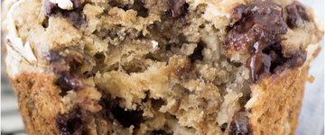 Chocolate Chip Banana Oatmeal Muffins