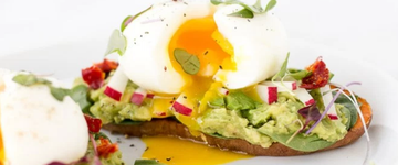 Sweet Potato Toast with Soft Boiled Eggs