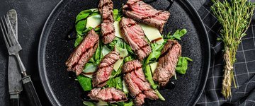 Steak Salad with Lemon Walnut Vinaigrette