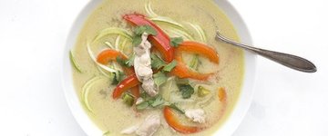 Paleo Thai Chicken Zoodle Soup