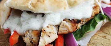 Easy Chicken Gyros & Tzatziki Sauce