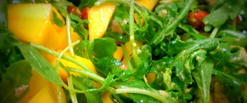 Papaya-Avocado Salad with Arugula