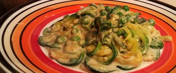 Zucchini Noodles with Cashew Cream