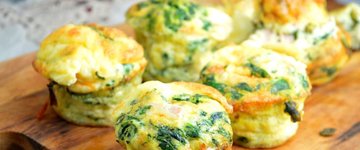 Spinnach and Goat Cheese Egg Muffins