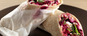 Hummus, Beet & Feta Wrap