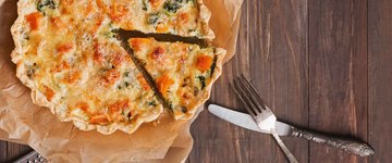Kabocha, Leek & Mushroom Quiche