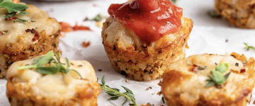 Vegan Cauliflower Pizza Bites