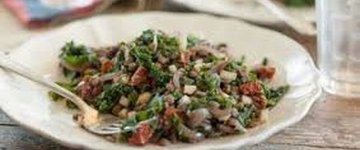 Octopus Lentil side