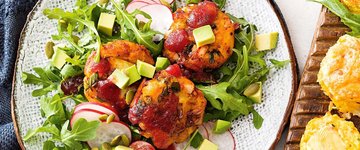 Leftover Christmas Patties with Cranberry Dressing