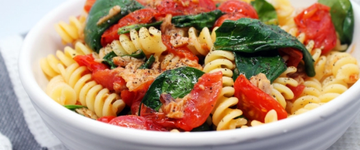 Tuna Rotini with Spinach and Tomatoes