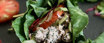 Vegan Tuna Salad in Collard Green Wraps