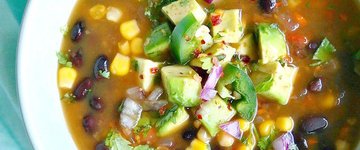 Spicy Vegan Black Bean Soup