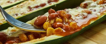 Mexican Zucchini Burrito Boats